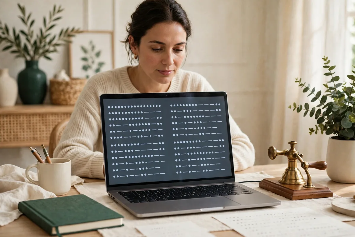 Beginner guide to using a Morse code translator on phone and laptop