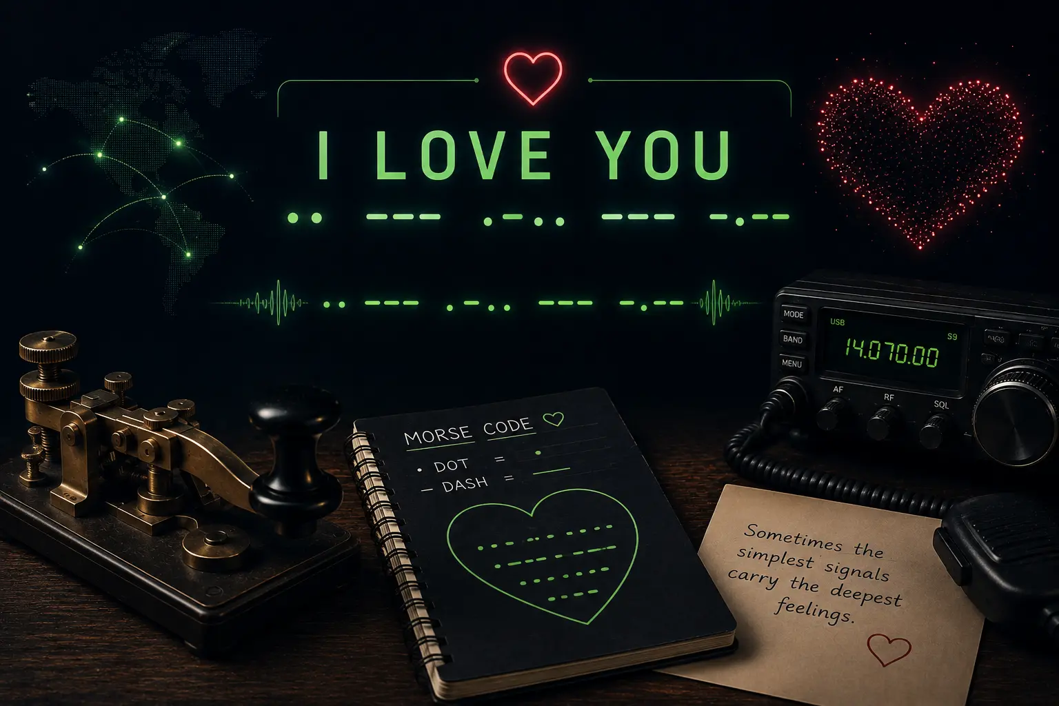 I Love You in Morse Code: Complete Translation Guide