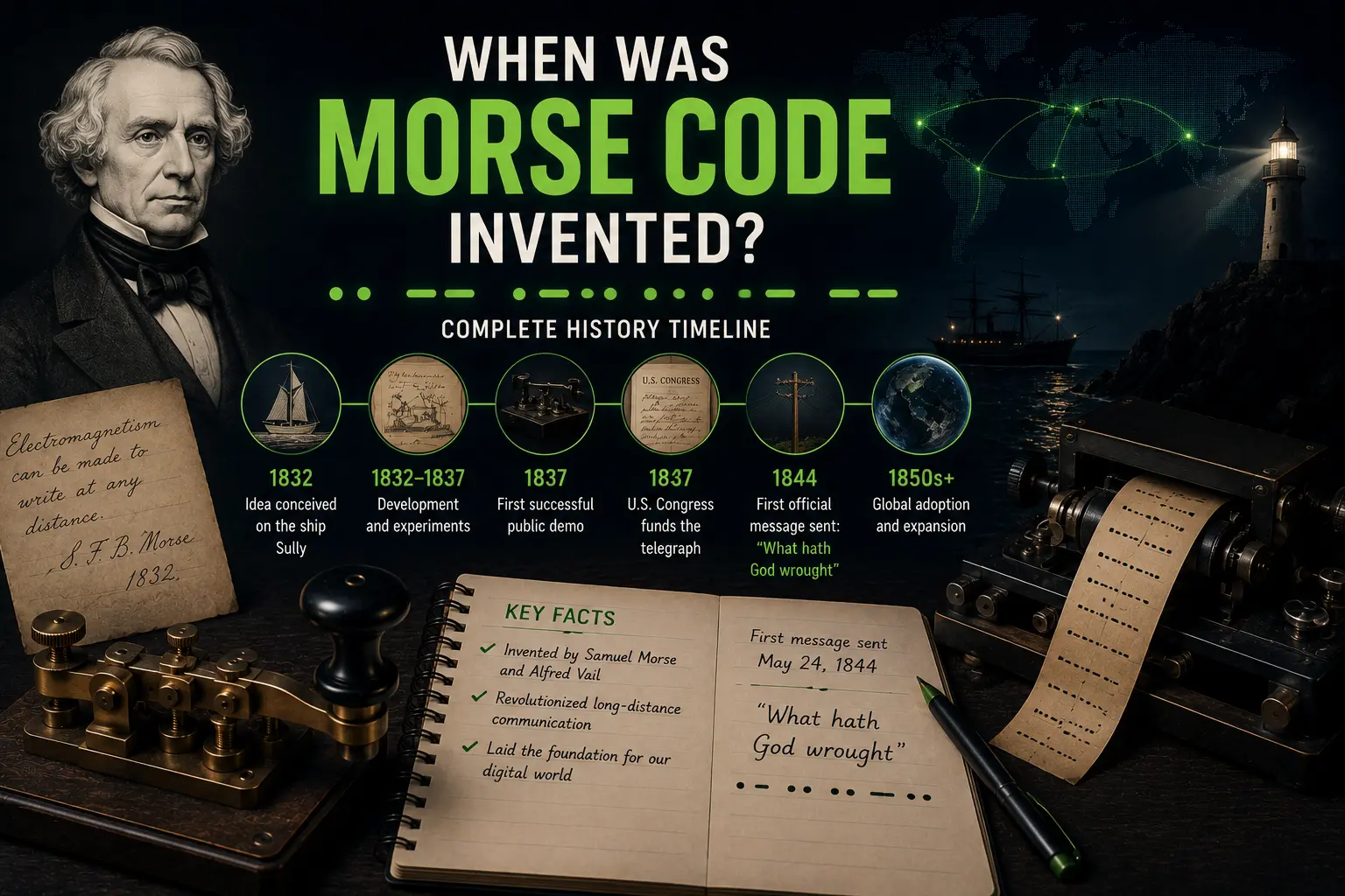 When Was Morse Code Invented? Complete Timeline (1832-2025)